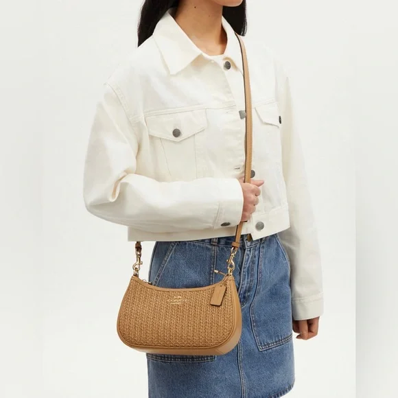 Cariblu Teri Straw Shoulder Bag